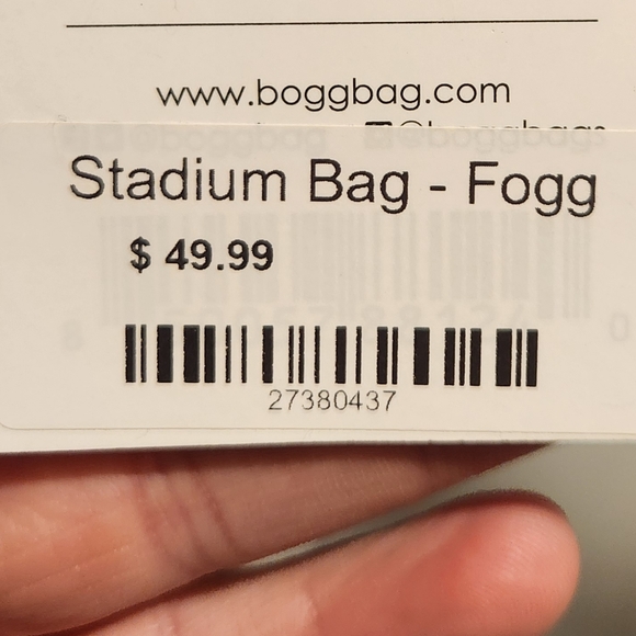 Bogg Clear Stadium Belt Bag, Fogg, NWT - Picture 6 of 6